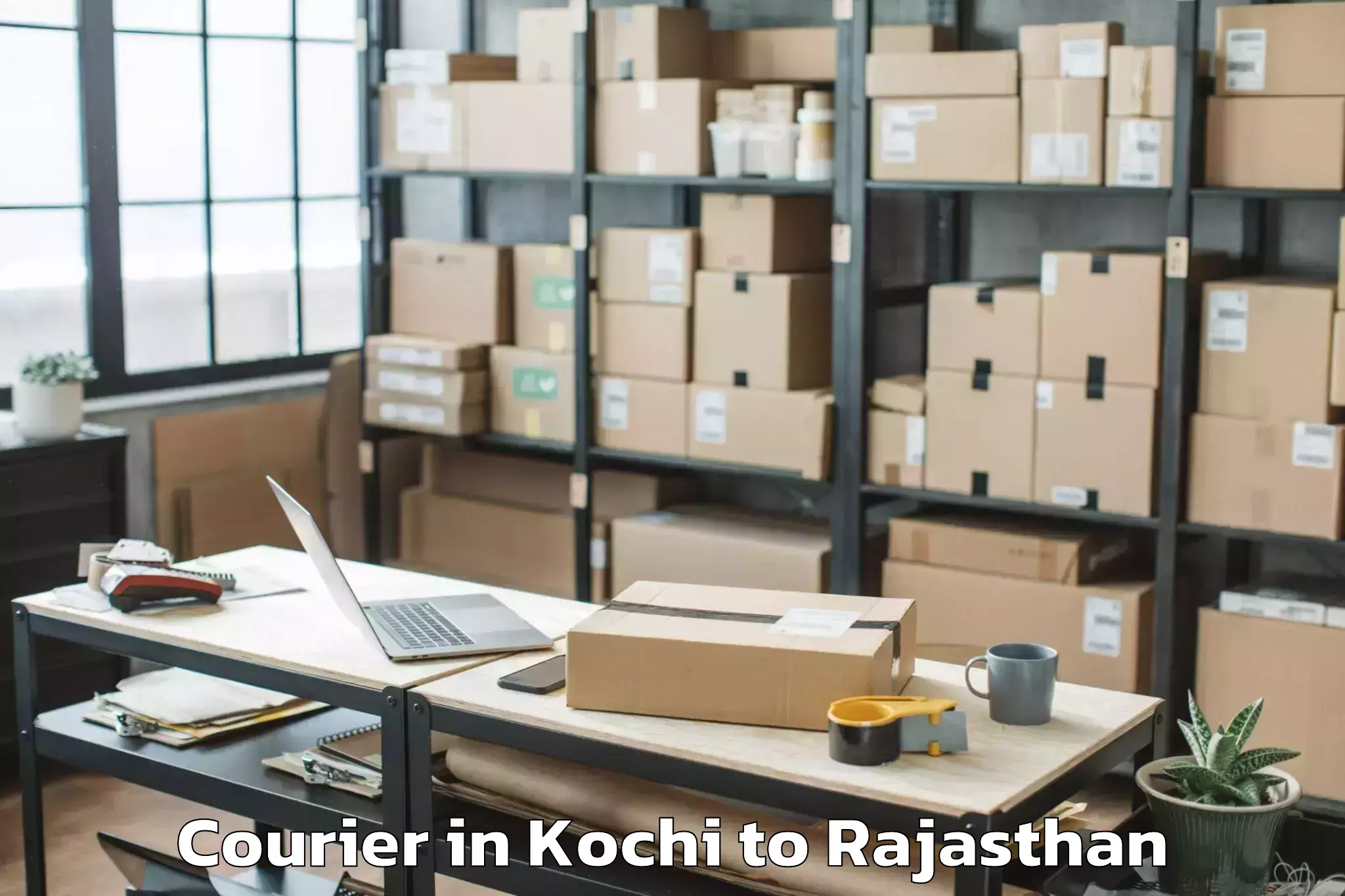 Get Kochi to Mewar University Chittorgarh Courier